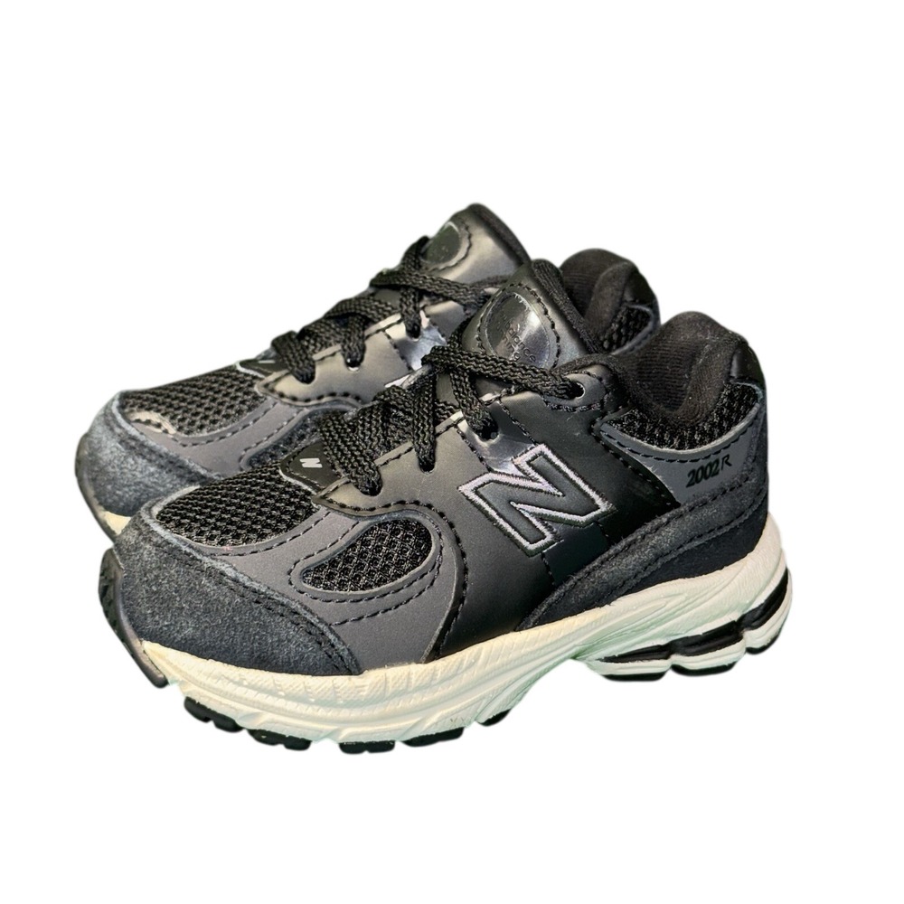 New‎ Balance 2002R Kids Sneakers Black Grey IC2002BK Infant Toddler Size 5 US